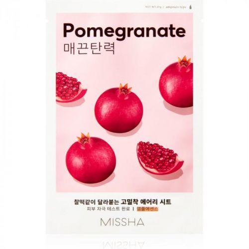 Missha Airy Fit Pomegranate plátýnková maska se zjemňujícím a osvěžují