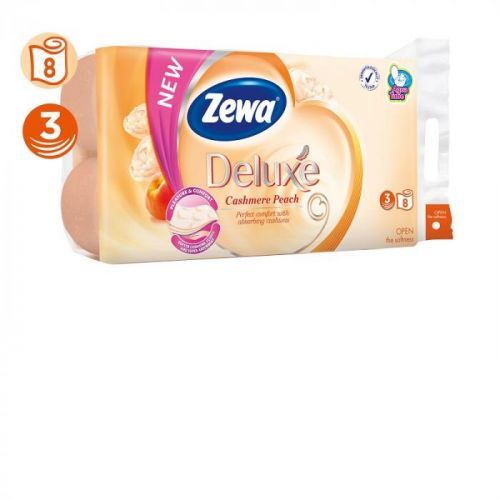 Zewa deluxe cashmere peach toaletní papír, parfémovaný, 3vrstvý 8x150