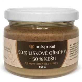 Nutspread 100% dvoubarevné máslo 250g lískový oříšek-kešu