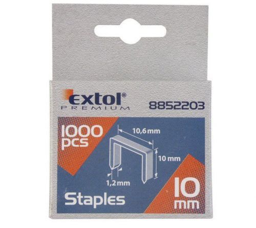 Spony 1000ks 10,6x0,52x1,2mm  Extol Premium -  12mm
