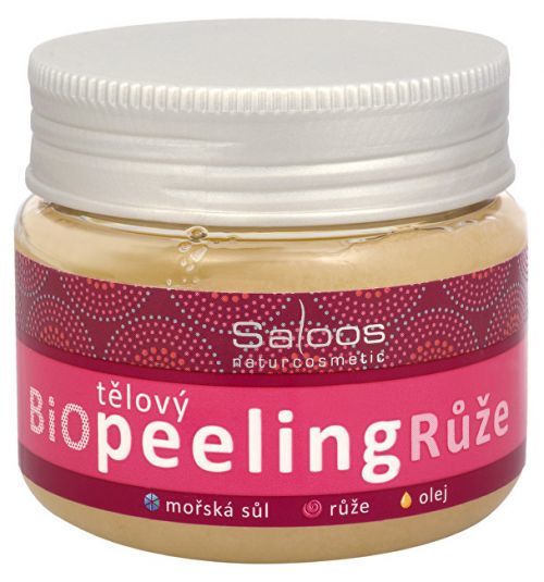 Saloos Bio Tělový peeling - Růže 140 ml