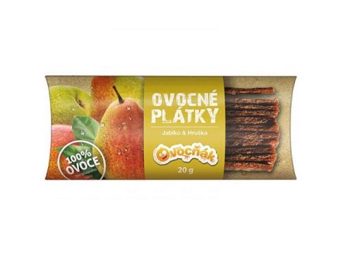 Ovocňák Ovocné plátky Jablko - hruška 20g