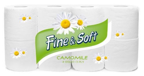 Big Soft toaletní papír Finesoft Heřmánek (8) 3vrstvý