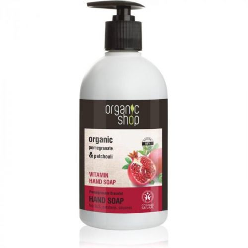 Organic Shop Organic Pomegranate & Patchouli pečující tekuté mýdlo na
