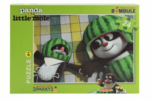 Bez určení výrobce | Puzzle Krtek a Panda, 24dílků