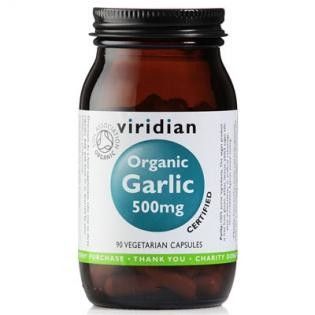 VIRIDIAN nutrition Organic Garlic 500mg 90 kapslí