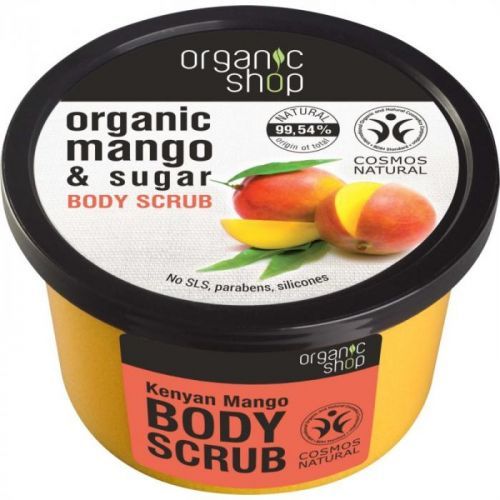 Organic Shop Body Scrub Mango & Sugar tělový peeling pro hedvábnou pok