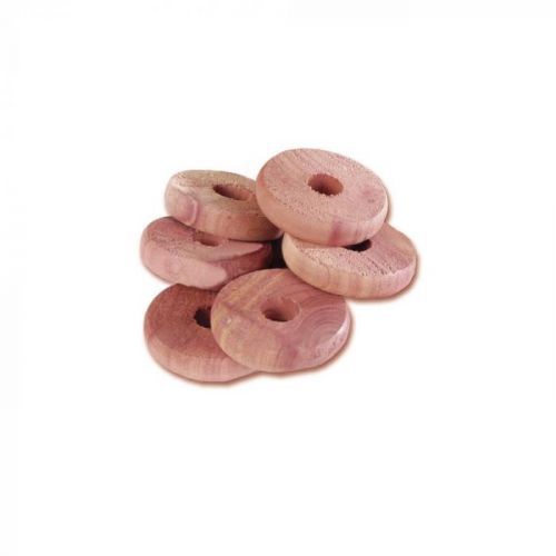 Sada 6 prstenů z cedrového dřeva do šatní skříně Compactor