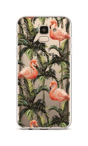 Kryt TopQ Samsung J6 silikon Tropical Flamingo 37893