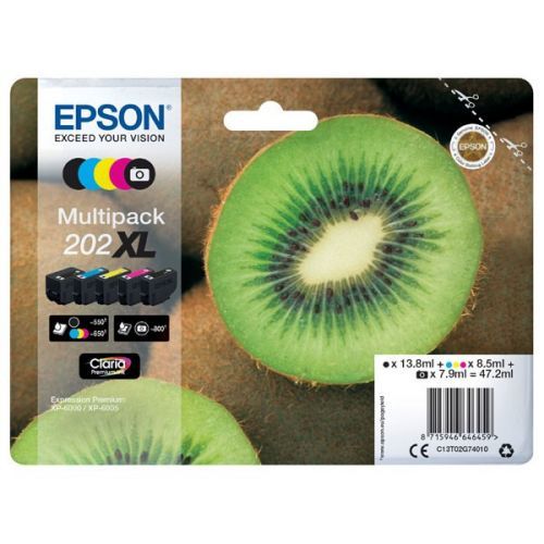 Epson 202XL C13T02G74010 multipack originální cartridge