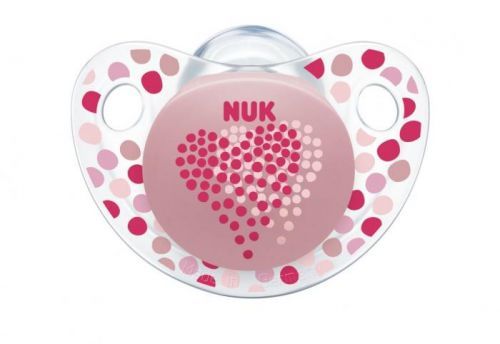 NUK dudlík Trendline Adore 6-18 měsíců, růžová