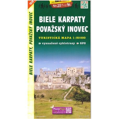 SHOCart 1074 Biele Karpaty, Považský Inovec 1:50 000 turistická mapa