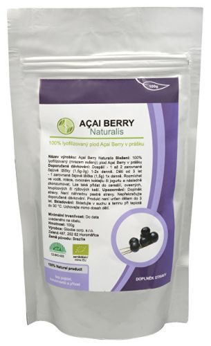 Acai Berry Naturalis BIO - 100g + praktický šejkr v hodnotě 79 Kč nebo jiný dárek dle vlastního výběru