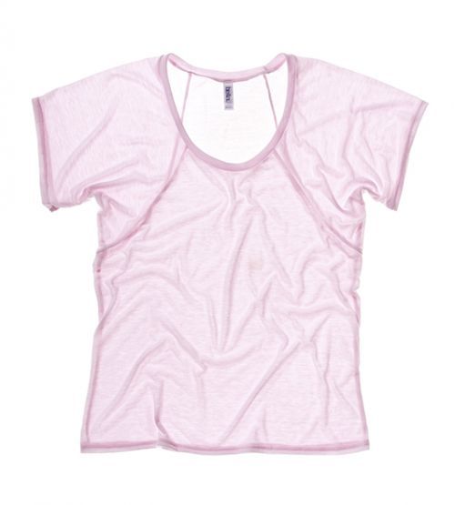 Tričko Bella+Canvas Flowy - růžové