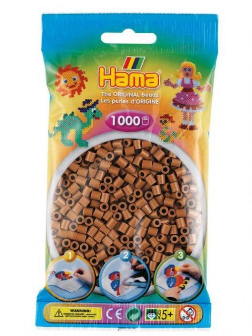 HAMA H207-76 MIDI zažehlovací korálky nugátové - 1000 ks