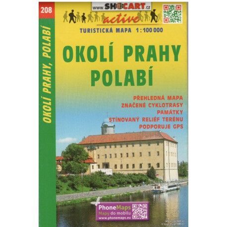 SHOCart 208 Okolí Prahy, Polabí 1:100 000 turistická mapa