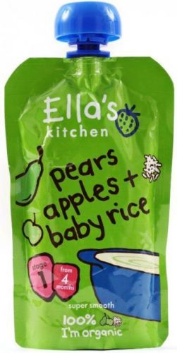Ella's Kitchen Dětská rýže - Hruška a jablko