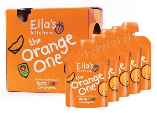 Ella's Kitchen Ovocné pyré - Orange One (Mango) PACK 5ks