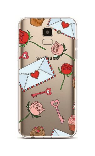 Kryt TopQ Samsung J6 silikon Love Letter 37953