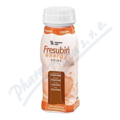 FRESUBIN ENERGY DRINK ČOKOLÁDA POR SOL 4X200ML