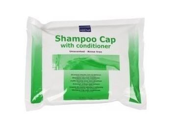 Koupací čepice s obsahem šamponu a kondicionéru