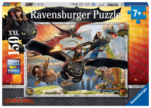 RAVENSBURGER PUZZLE 100156 Jak vycvičit draka: Vycvičení draci 150 dílků