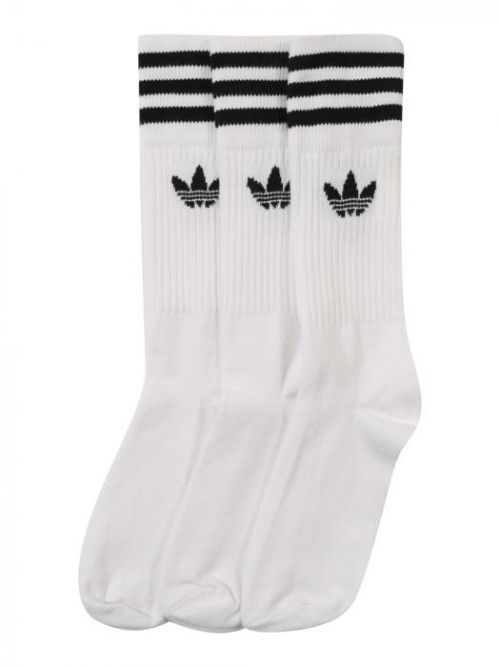 ADIDAS ORIGINALS Ponožky 'SOLID CREW'  černá / bílá