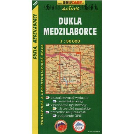 SHOCart 1116 Dukla, Medzilaborce 1:50 000 turistická mapa