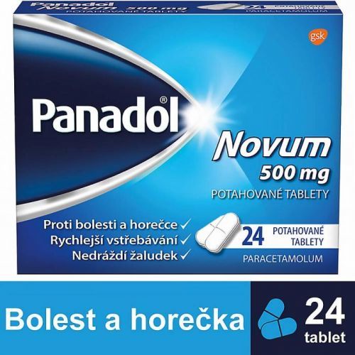 PANADOL Novum 500 mg tbl.flm. 24 III CZ 24 tbl.