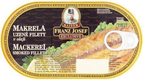 F.J.Kaiser Uzená makrela filety v oleji