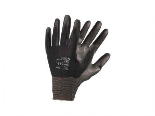 Rukavice pracovní nylon/PU BUNTING BLACK L(9)