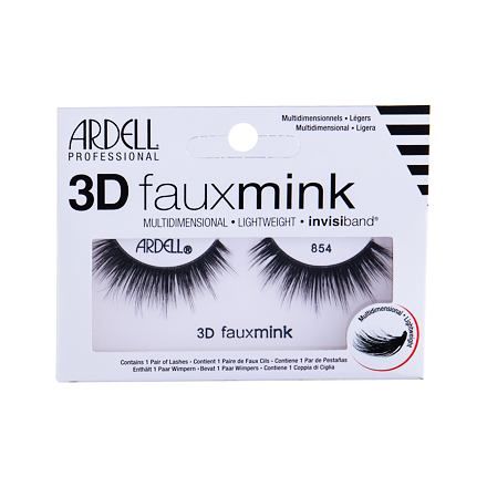 Ardell 3D Faux Mink 854 vícevrstvé umělé řasy 1 ks odstín Black pro ženy