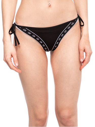 Calvin Klein Plavkové kalhotky Cheeky String Side Tie KW0KW00946-BEH Pvh Black XL