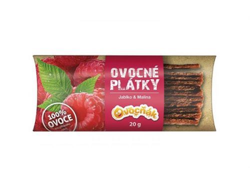 Ovocňák Ovocné plátky Jablko - malina 20g