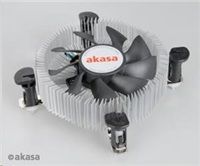 AKASA Chladič CPU AK-CCE-7106HP pro Intel LGA 775 a 115x, 75mm PWM ventilátor, pro mini ITX a micro ATX skříně