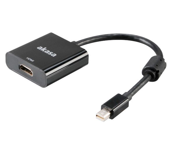 AKASA - adaptér miniDP na HDMI aktivní - 20 cm