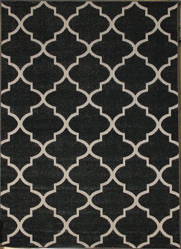 Berfin Dywany Kusový koberec Lagos 1052 D. Silver (Grey) - 120x180 cm Černá