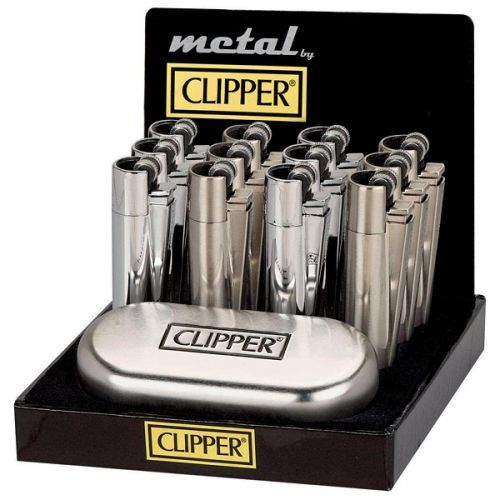 Zapalovač Clipper CMP11R Silver+Giftbox 12/BAL 12ks
