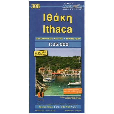 ORAMA 308 Ithaca 1:25 000 turistická mapa