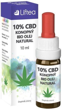 LIFTEA 10% CBD konopný olej 10ml