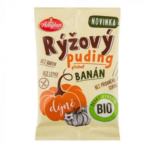 Pudink rýžový s dýní a příchutí banánu bezlepkový 40 g BIO AMYLON