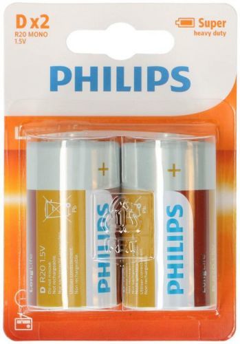 Baterie Philips 1,5 V, R20