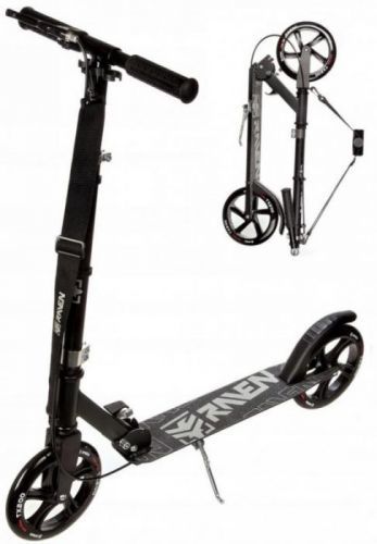 Raven Straight black 200 mm skládací koloběžka s ruční brzdou