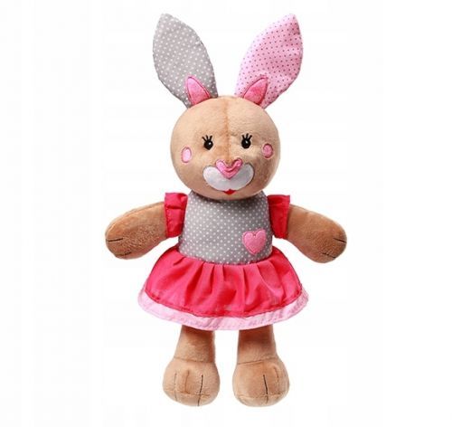 Baby ONO Plyšová hračka s chrastítkem, 30cm - Bunny Julia