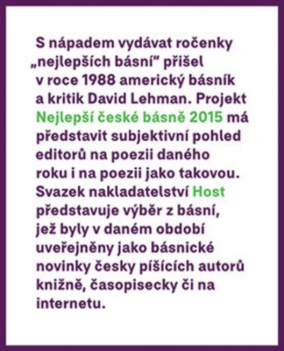 Nejlepší české básně 2015
					 - Borkovec Petr, Gabriel Tomáš,