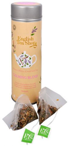 English Tea Shop Čaj Zklidňující směs - plechovka s 15 bioodbouratelnými pyramidkami