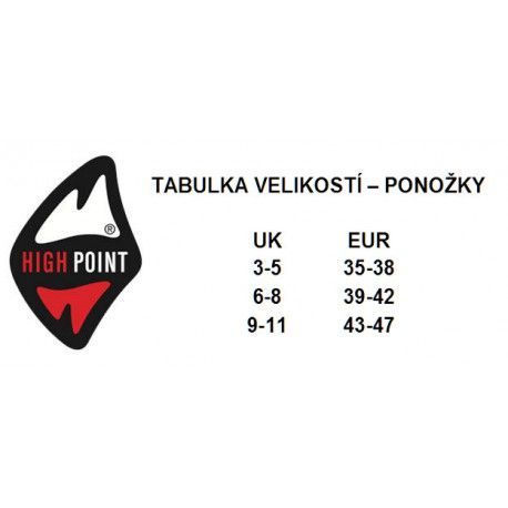 High Point Trek 3.0 black/grey trekové ponožky 43-47 EUR