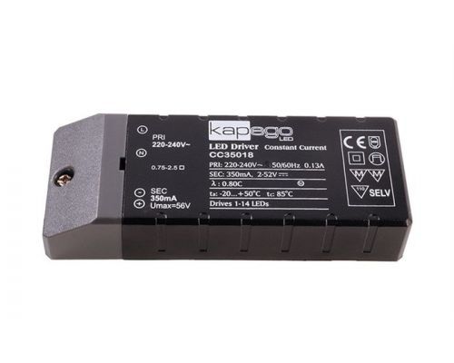 Kapego LED napaječ 18W 350mA - LIGHT IMPRESSIONS - LI-IMPR 180512