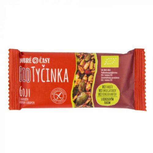 VÝPRODEJ!!!Tyčinka slunečnicovo-dýňová s goji 40 g BIO   DOBRÉ ČASY