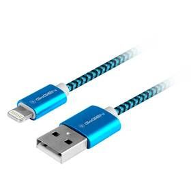 GoGEN USB / lightning, 1m, opletený (LIGHTN100MM26) modrý